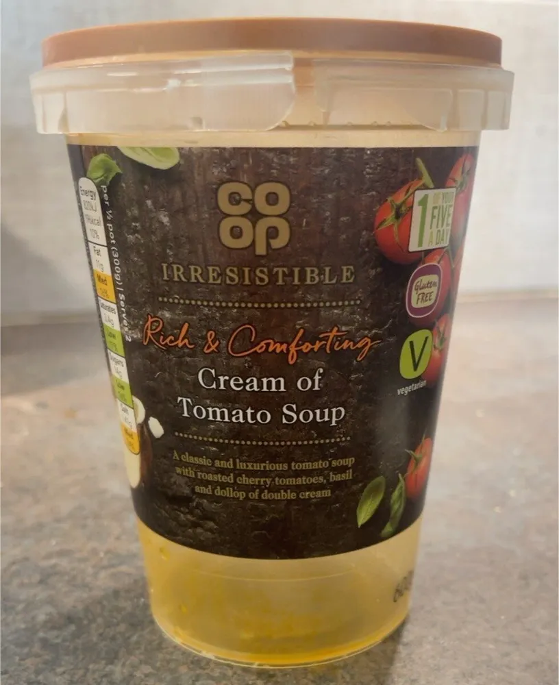 Cream of tomato soup
