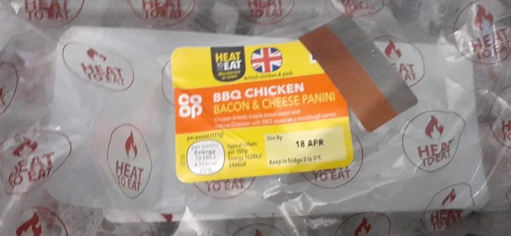 BBQ CHICKEN BACON AND CHEESE PANINI