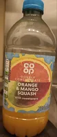 co op double concentrate orange & mango squash