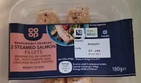 Steamed salmon fillets