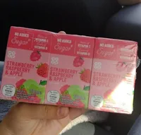 Strawberry raspberry and apple juice