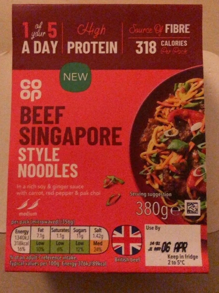 Beef Sungapore style Noodles