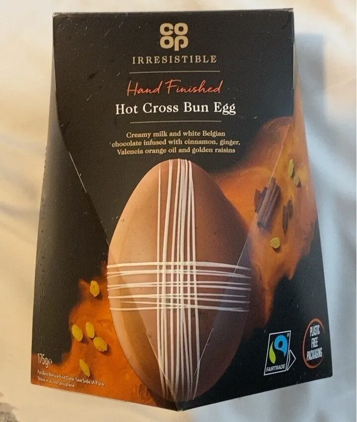 Hot cross bun egg