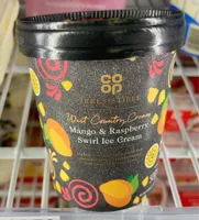 Mango &rasperry ice cream