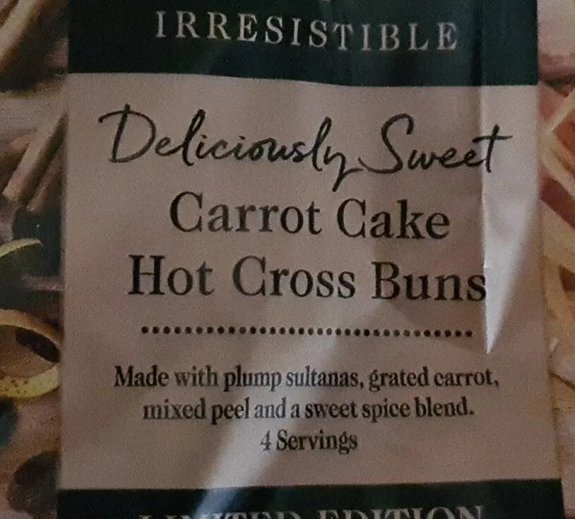 Deliciously Sweet Carrot Cake Hot Cross Buns