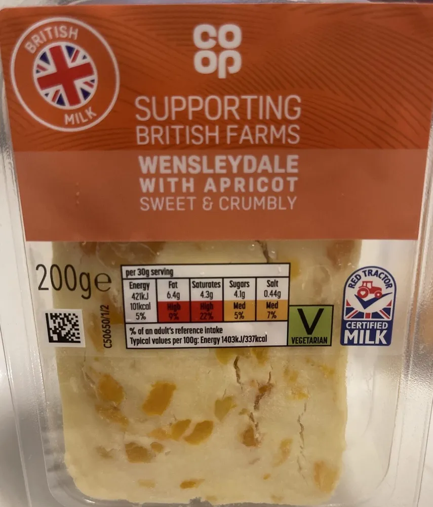 Wensleydale And Apricot Cheese