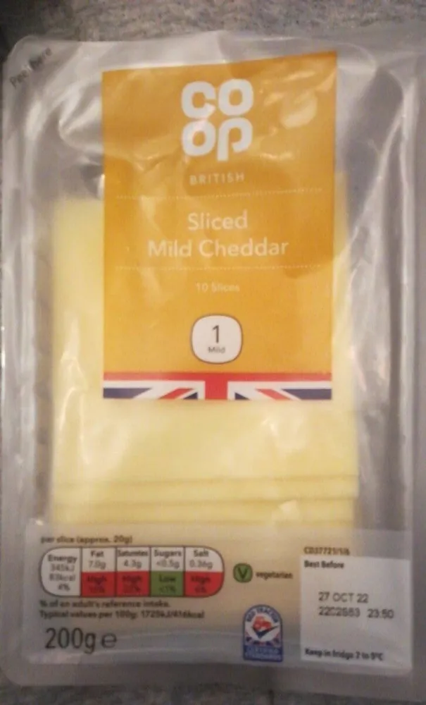 Sliced Mild Cheddar