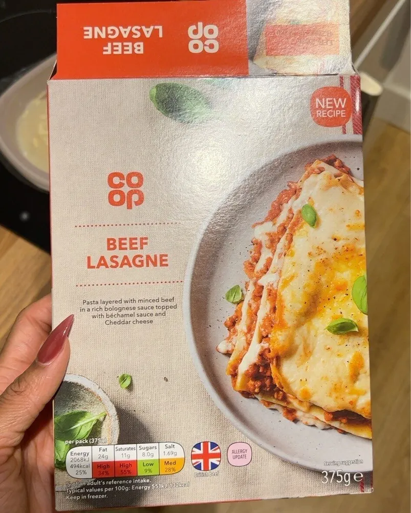 Beef lasagna