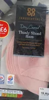 Thinly sliced ham