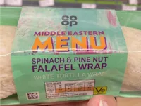 Middle Eastern Menu: Spinach & Pine Nut Falafel Wrap