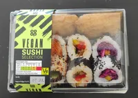 Coop vegan sushi selection