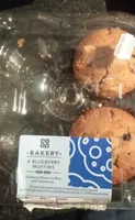 4 Blueberry Muffins