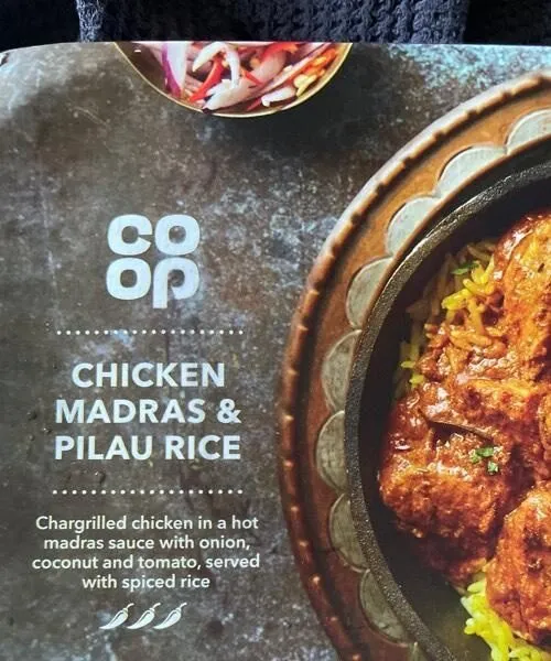 Chicken madras & pilau rice