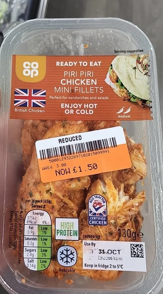 Piri Piri Chicken Mini Fillets