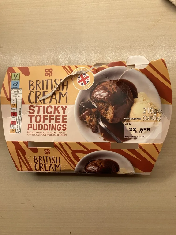 British Cream Sticky Toffee Puddings