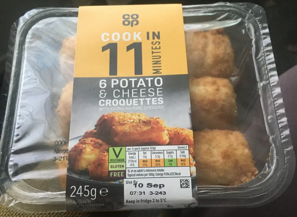 6 Potato & Cheese Croquettes