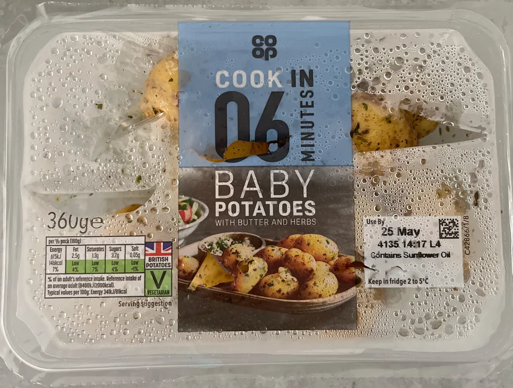Baby Potatoes with Butter and Herbs