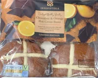 Chocolate & orange hot cross buns