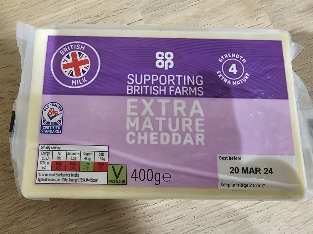 extra mature cheddar
