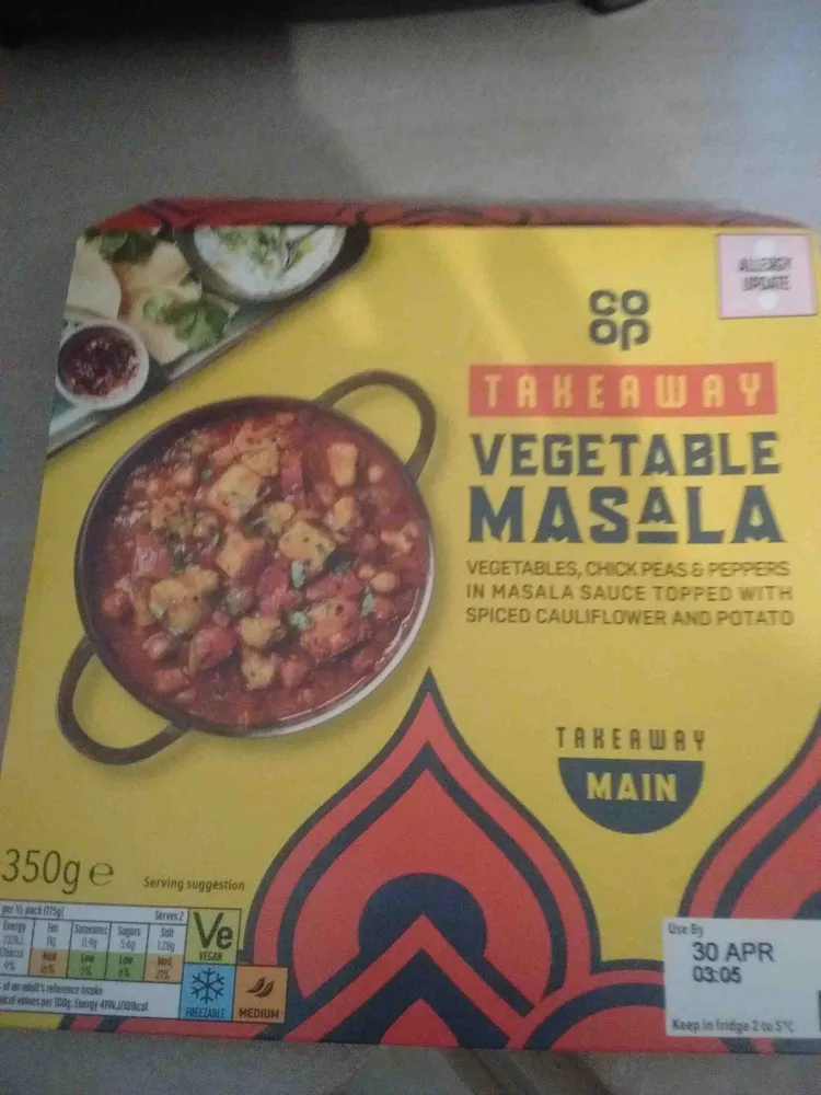 Takeaway Vegetable Masala