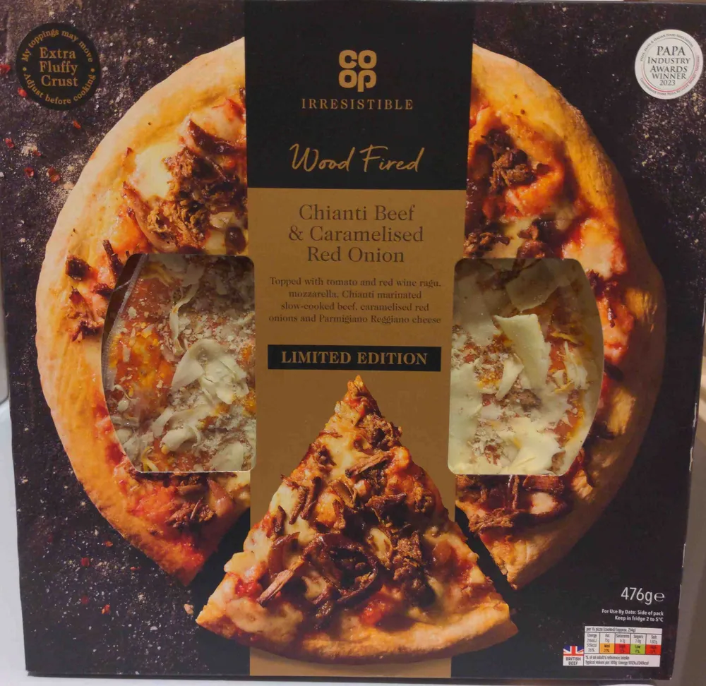 Chianti Beef & Caramelised Red Onion Pizza