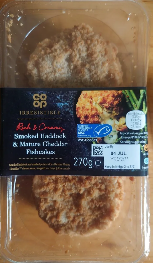 Smoked Haddock & Mature Cheddar Fishcakes
