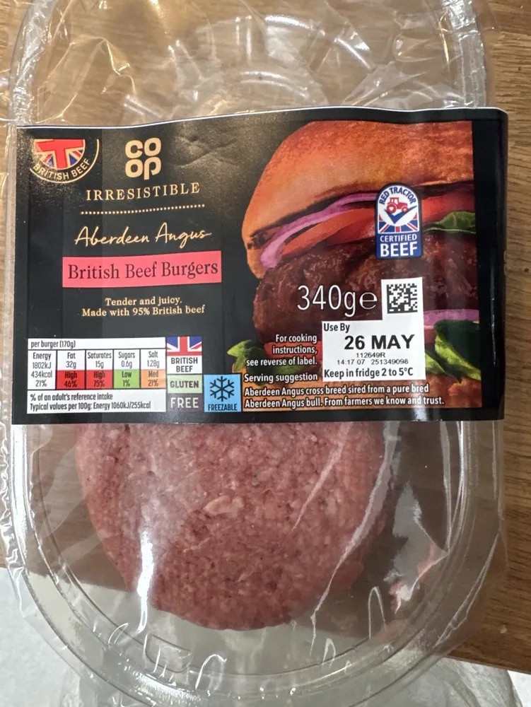 Aberdeen Angus British Beef Burgers