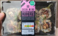 Korean Style Chicken Dragon Rolls