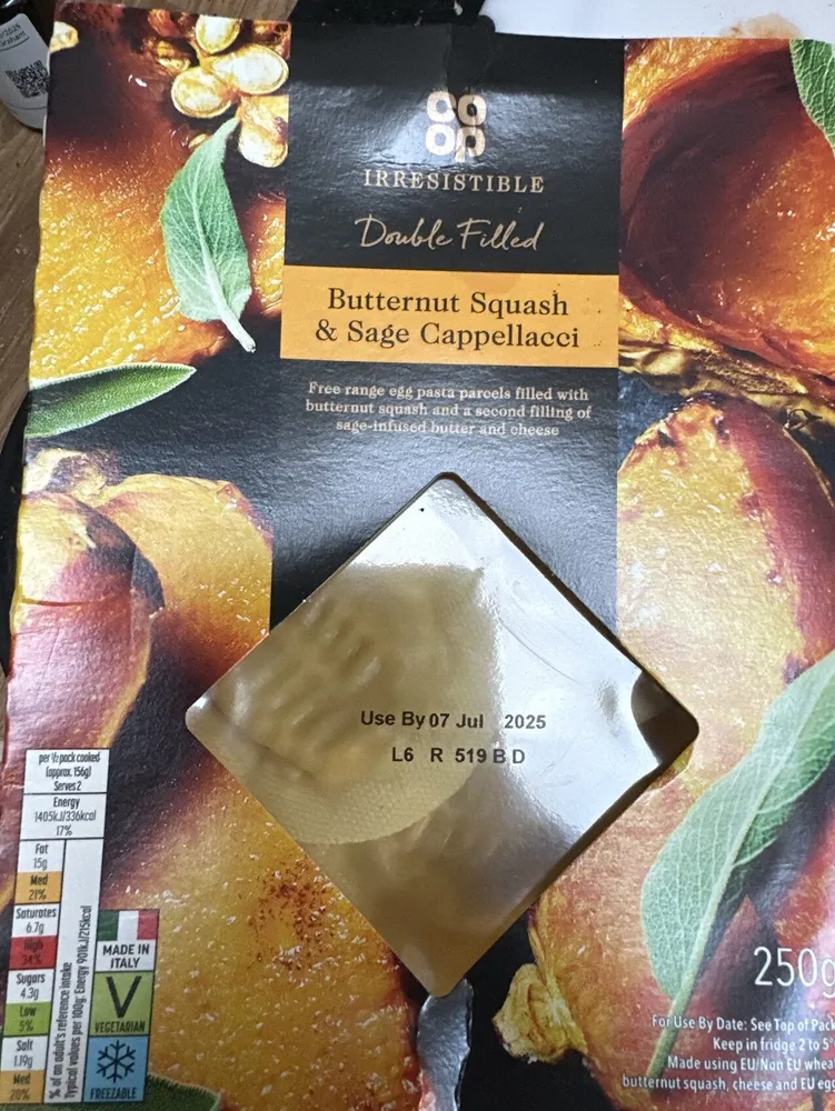 Butternut Squash + Sage Capellacci