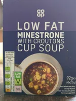 Low fat minestrone cup soup
