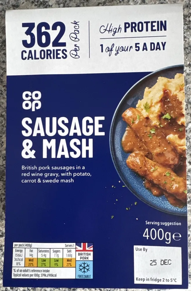 Sausage & mash