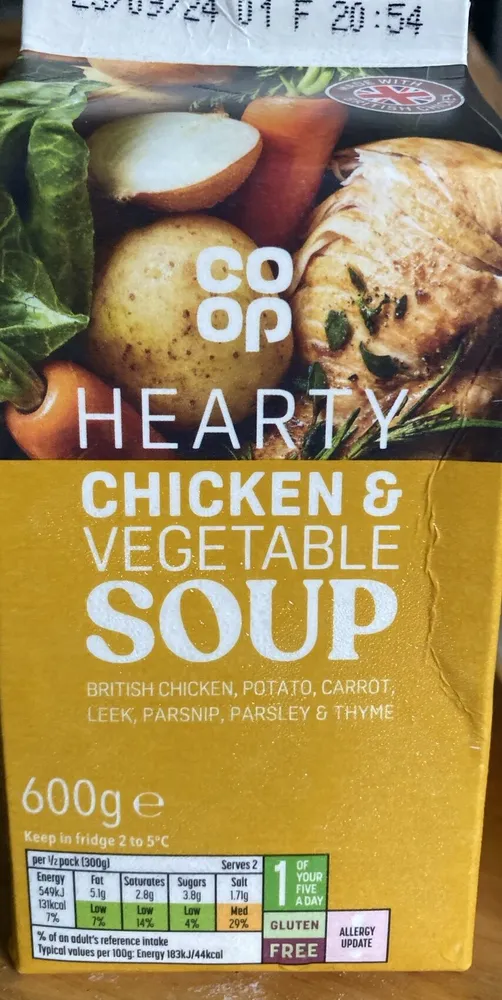 CHICKEN & VEGETABLE SOUP