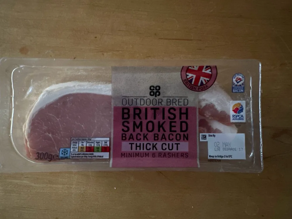 Smoked Back Bacon (Thick Cut)