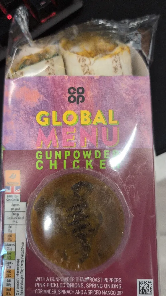Gunpowder Chicken Wrap