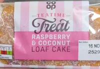 raspberry & coconut loaf cake