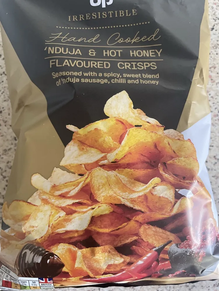‘Nduja & Hot Honey Flavoured Crisps
