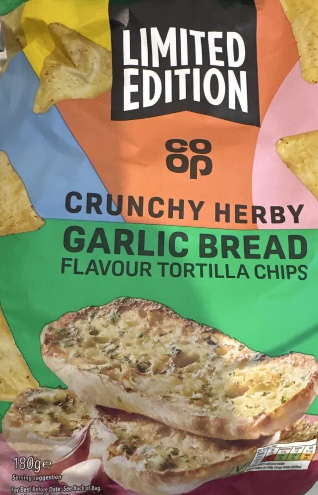 Garlic Bread And Herb Tortilla Chips