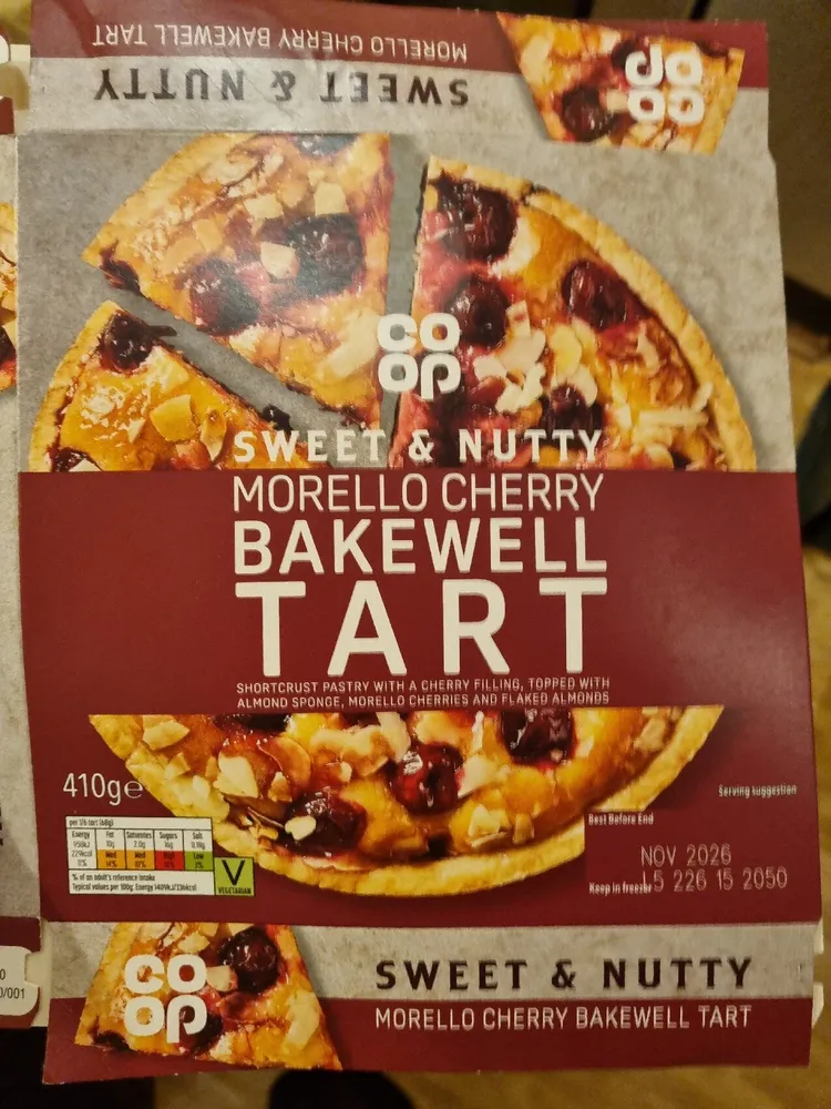 Sweet & Nutty Morello Cherry Bakewell Tart