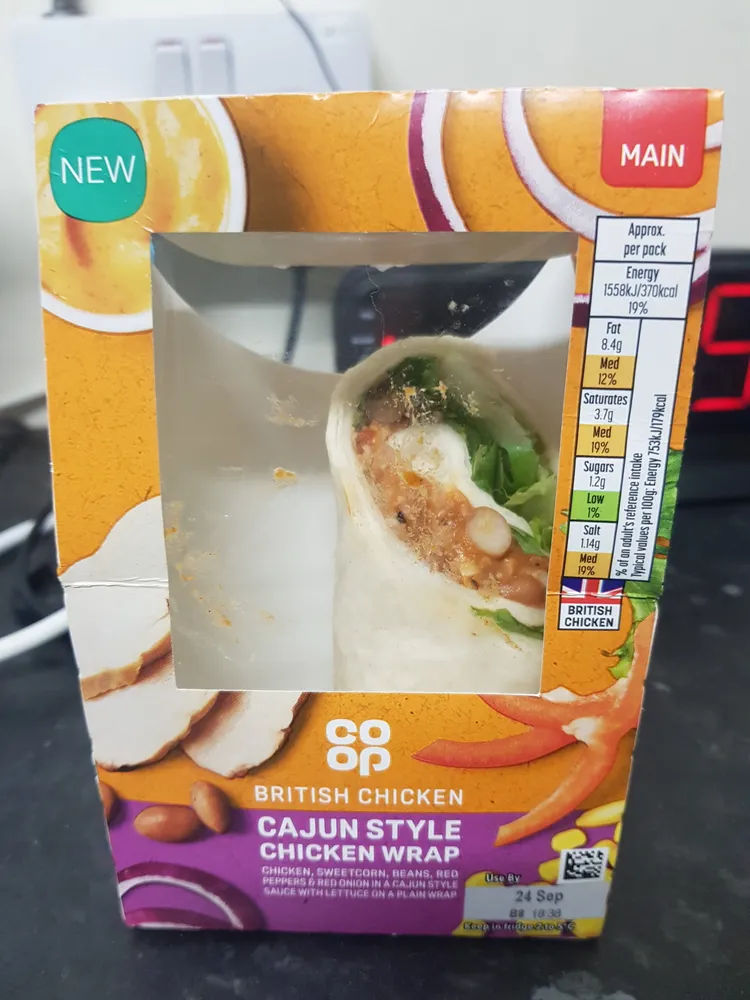 Cajun Style Chicken Wrap