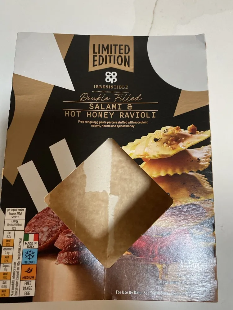 Salami And Hot Honey Ravioli