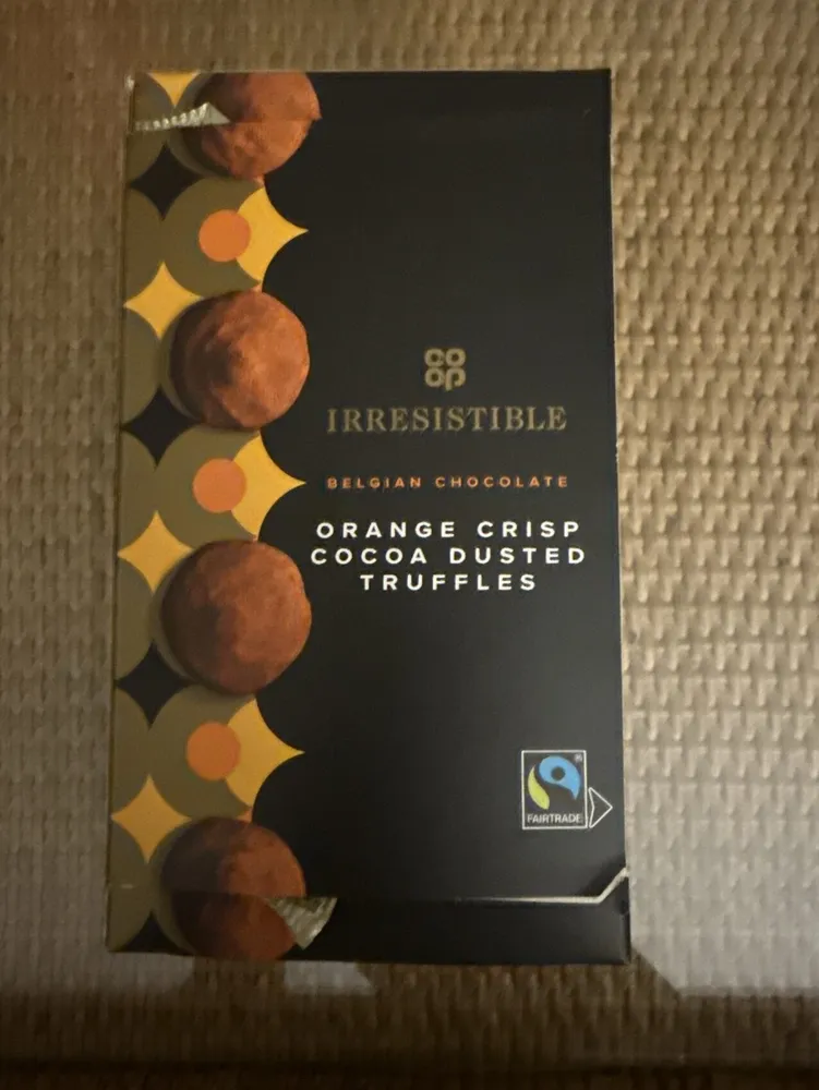 Orange Crisp Cocoa Dusted Truffles