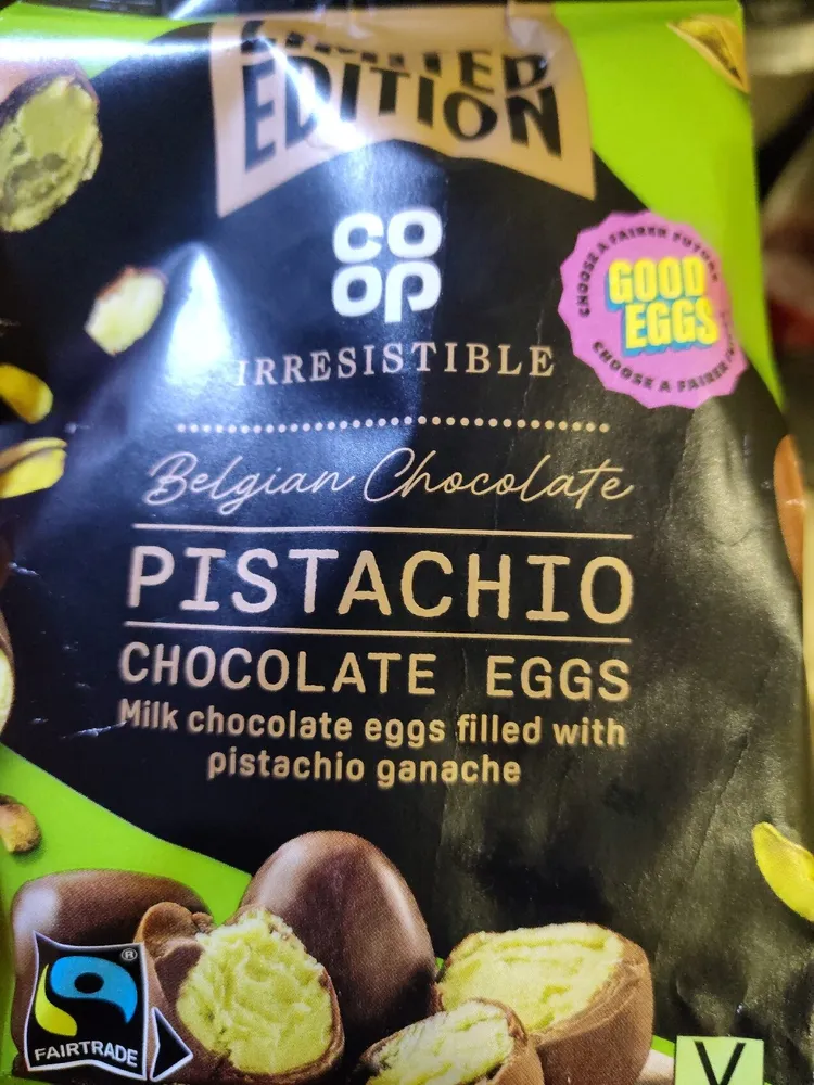 Pistachio Chocolate Eggs