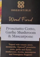Prosciutto Cotto, Garlic Mushroom & Mascarpone Pizza