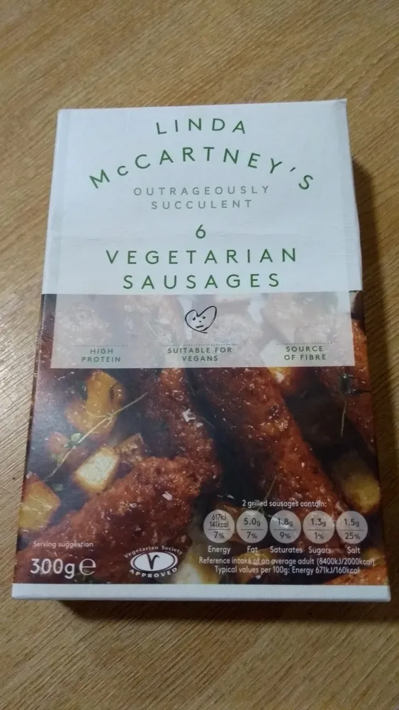 6 Vegetarian Sausages