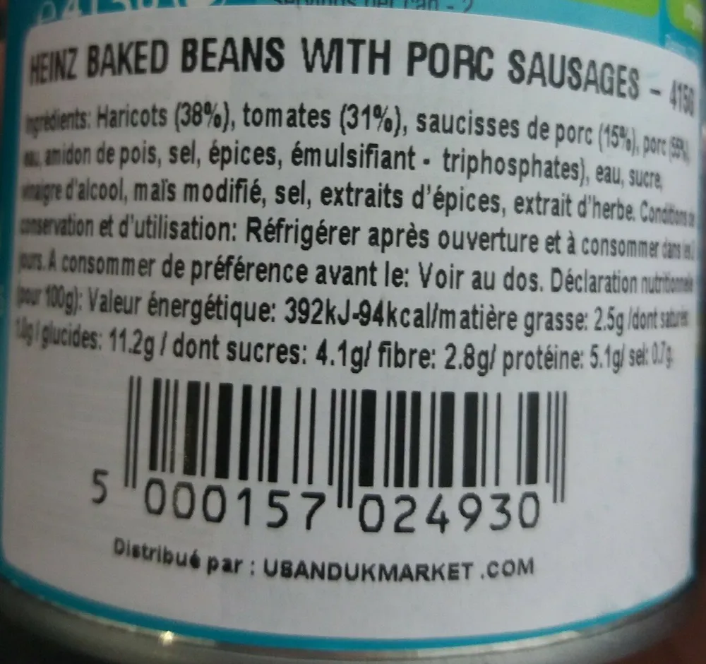 Baked Beans&Sausages200g