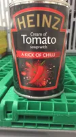 Cream of Tomato soup with A KICK OF CHILLI