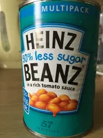 Heinz Baked Beans 50% Less Sugar 4 Packein