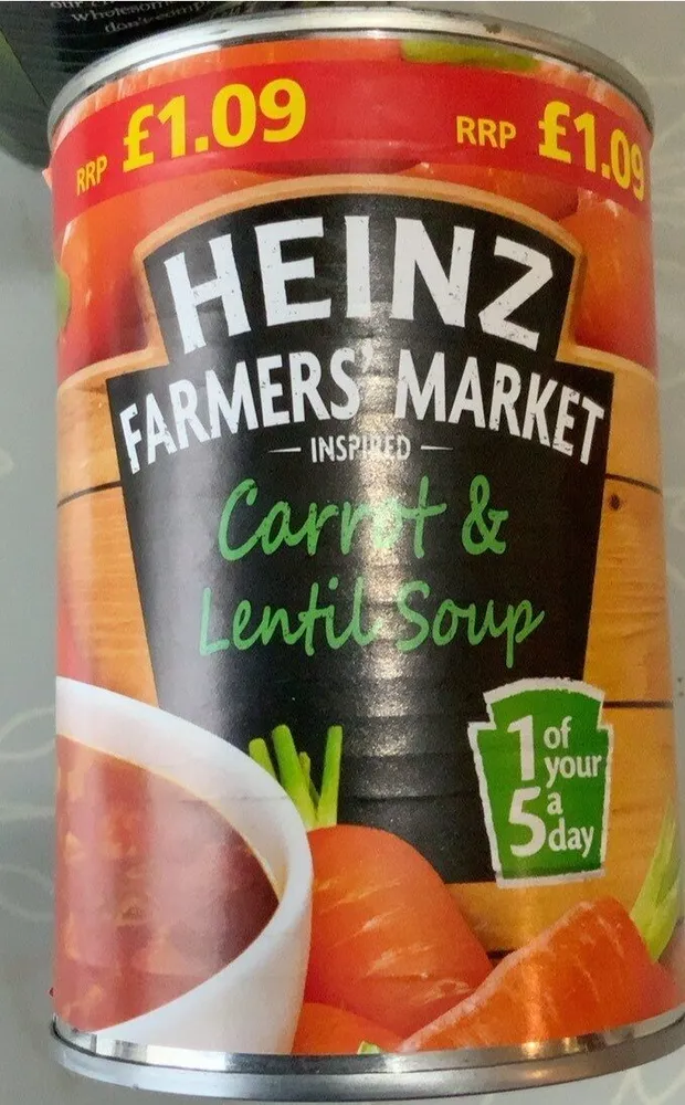 Farmers’ Market inspired Carrot & Lentil Soup