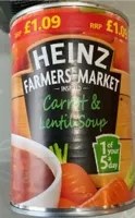 Farmers’ Market inspired Carrot & Lentil Soup
