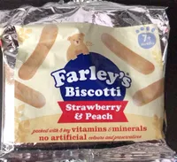Farleys biscotti strawberry & peach